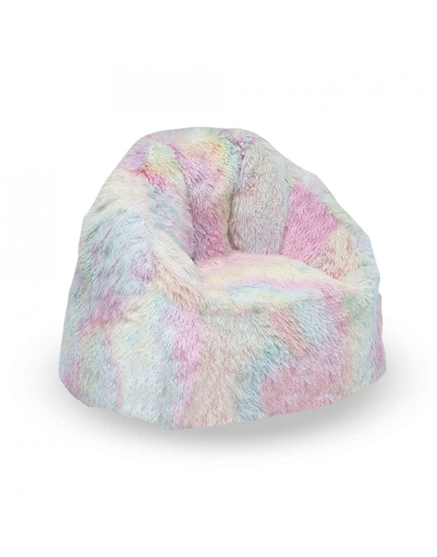 Delta Children Cozee Fluffy Chair Kid Size for Kids Up to 10 Years Old Tie Dye - BE0U80W11