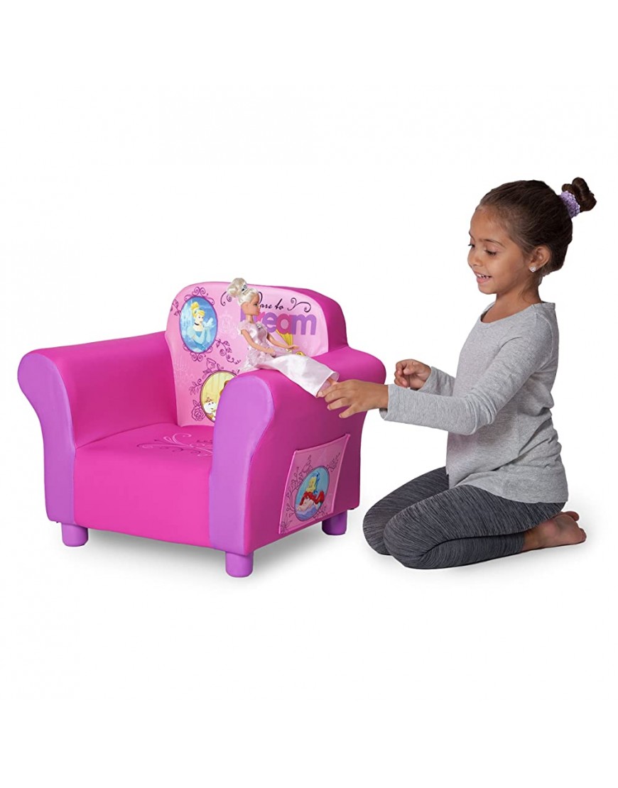 Delta Children Upholstered Chair Disney Princess 22.5x17.25x16 Inch Pack of 1 - BRIDY5X3W