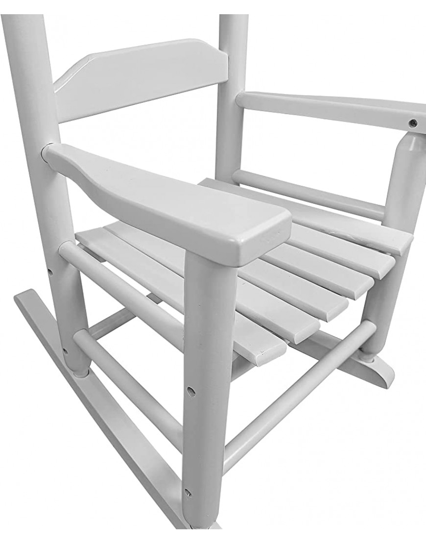 Kids Rocking Chair Outdoor Kids' Rocking Chairs Childs Toddler Childrens Porch Rocker Chair Wooden Rocker for Ages 2-10 Living Room,Bedroom,Balconies Porches,Children's Rooms White - BBSSDKPE9