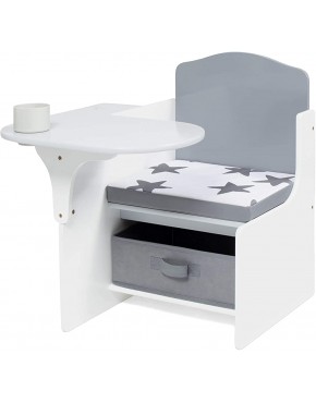 Milliard Toddler Chair Desk with Storage Bin for Kids Children Activity Playset Furniture with Modern Grey Colors - BGCVFQ6TB