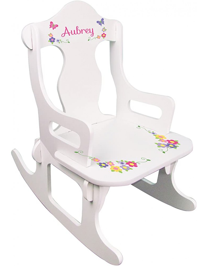 Personalized Child's Butterrfly Puzzle Rocking Chair - BMO4OHAN5