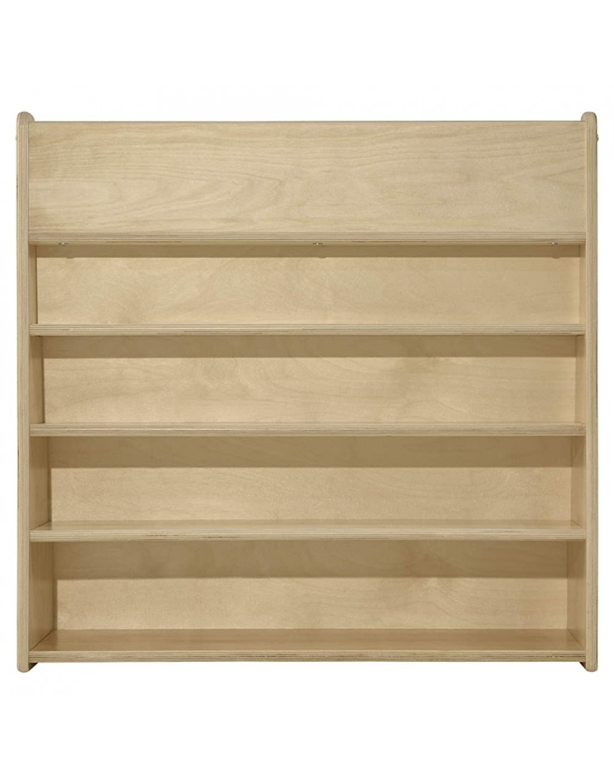 Contender Kids Single-Sided Bookcase [FULLY ASSEMBLED] 5 Shelves Front Facing Kids Bookshelf Baltic Birch Plywood Book Display [Greenguard Gold Certified] - BNUVM365X