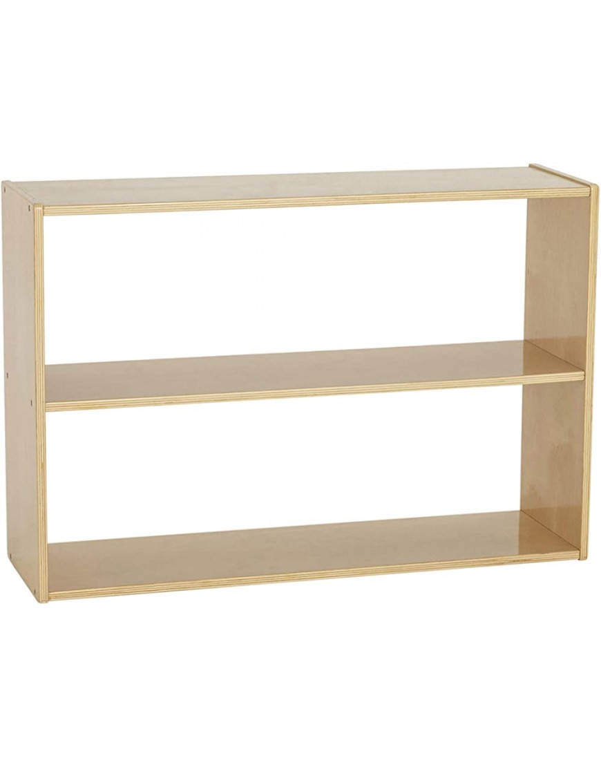 ECR4Kids Birch Streamline Storage Cabinet Hardwood Classroom & Home Storage Solution for Kids 2-Shelf Without Back 24 H - B228AMR0N