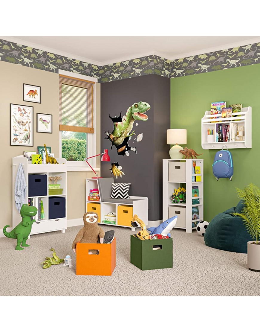 RiverRidge Home Book Nook Collection Kids Cubbies and Bookrack Wall Shelf White - BPOCSE62R