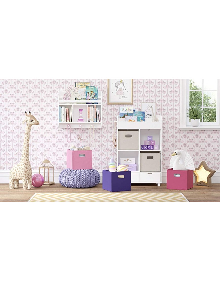 RiverRidge Home Book Nook Collection Kids Cubbies and Bookrack Wall Shelf White - BPOCSE62R