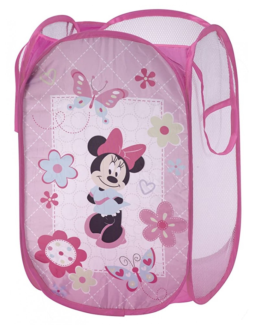 Disney Minnie Mouse Pop Up Hamper Pink Aqua - BXBJVSY98