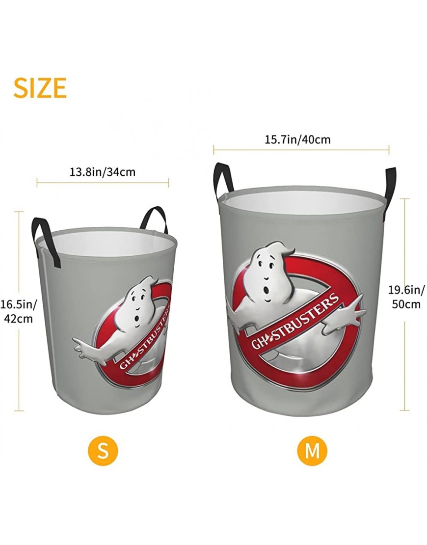 Ikiutu Ghostbusters Childrens Laundry Hamper Gift Baskets,Organizer Bin for Kids Nursery.Round Dirty Clothes Hamper,for Toys,Room Decor - BR155RTK9