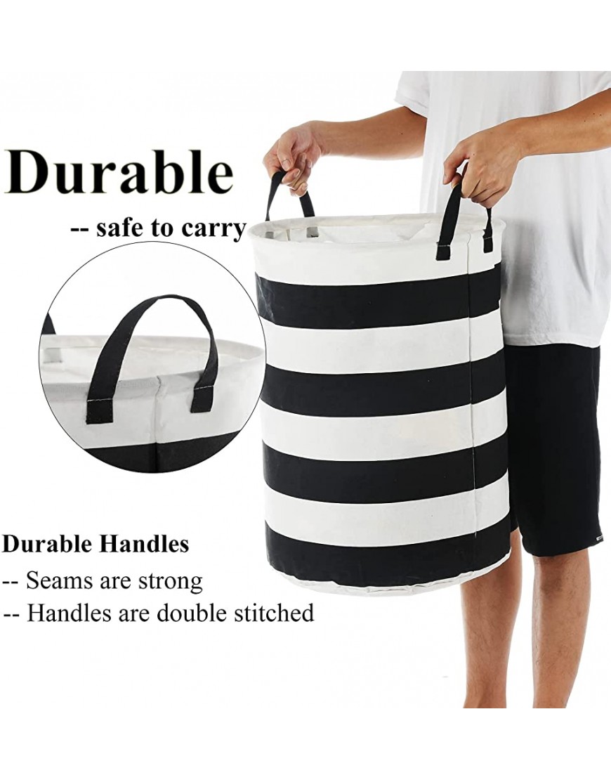 Kids Laundry Basket Collapsible Hamper 22 Inches Tall Large Fabric Dirty Clothes Hampers for Bedroom Nursery Baby Hamper - B3PFW8ME0