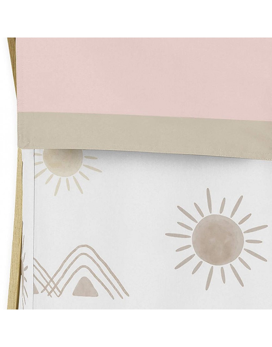 Sweet Jojo Designs Boho Desert Sun Baby Kid Clothes Laundry Hamper Blush Pink Mauve Gold Taupe Bohemian Watercolor Mountains Southwest Nature Outdoors Minimalist Geometric - B9PGJWXS2