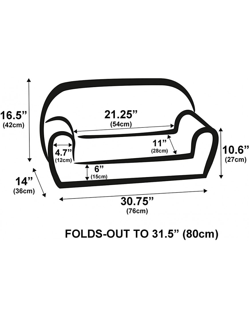 DELSIT Toddler Couch & Kids Sofa European Made Children's 2 in 1 Flip Open Foam Double Sofa Kids Folding Sofa Toddler Sofa Bed Comfy fold Out Lounge Cosmos - B43TBNARR