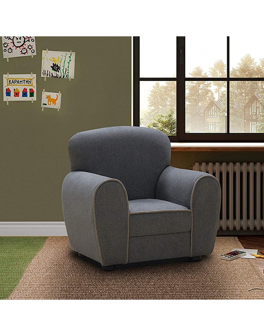 GTTFX Children's Lazy Sofa Beige or Gray Mini Fabric Sofa Child Seat Bedroom Learning ArmchairColor:Rice Coffee Color - BXNHZ0TJT