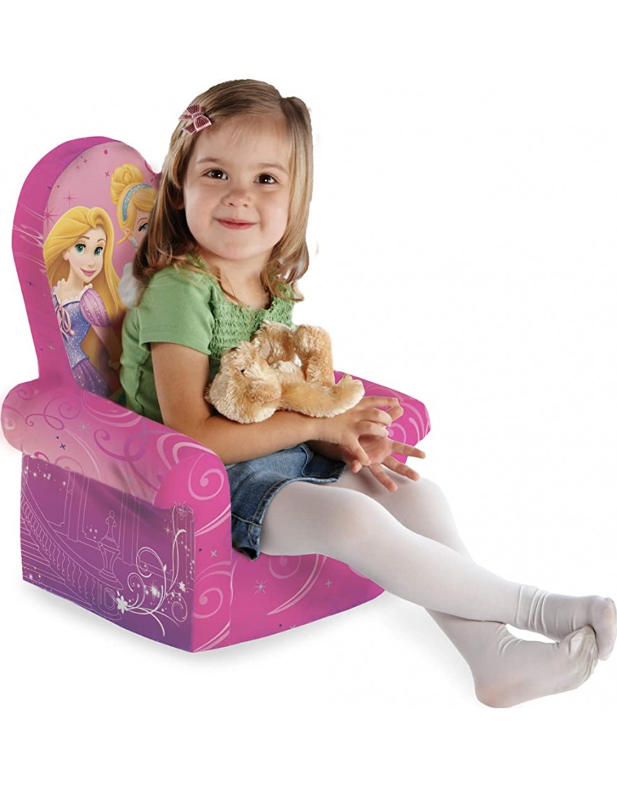Marshmallow Furniture Children's Toddler Foam High Back Chair for Ages 18 Months and Up Disney Princesses - BG5D71717