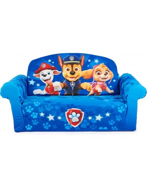 Marshmallow Furniture Paw Patrol 3-in-1 Slumber Sofa Foam Toddler Nap Mat with Attached Blanket - BVKJW2PBU