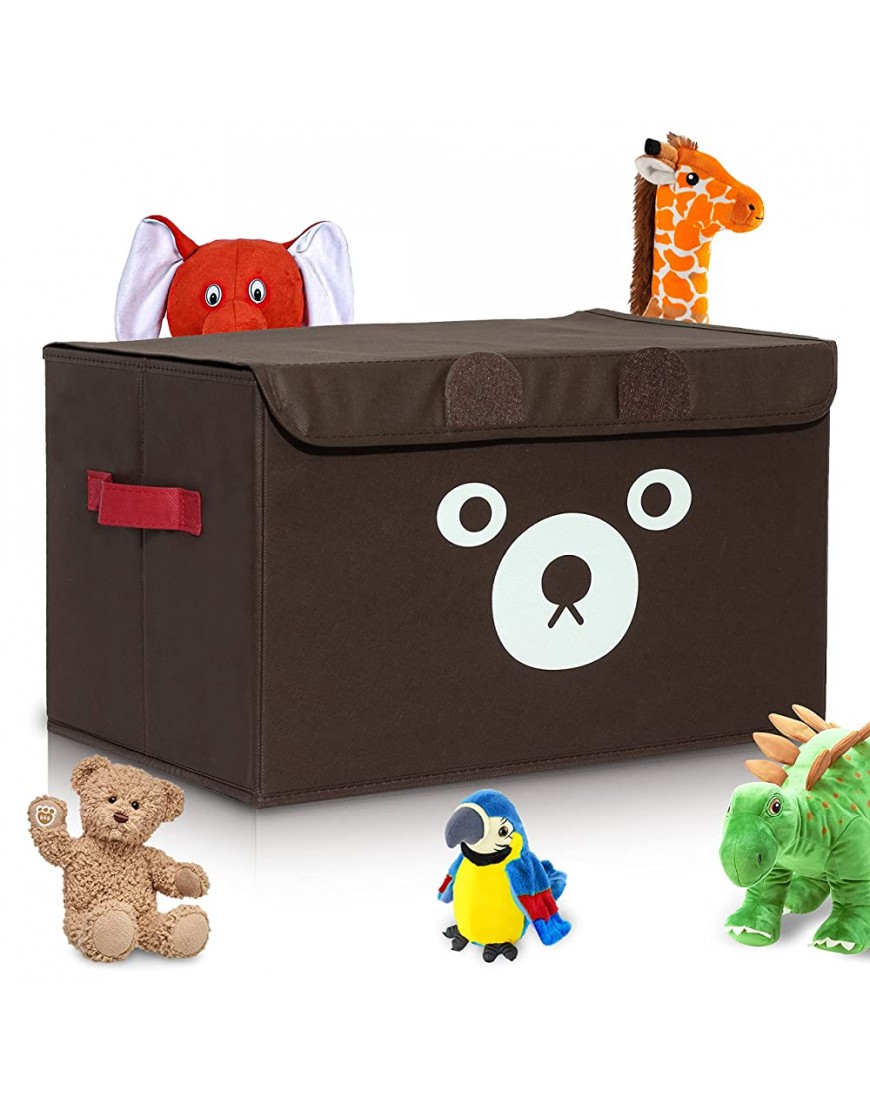 Katabird Toy Storage Chest Box for Kids and Babies – Collapsible Organizer Bin for Boys & Girls with Flip Lid – Gift Baskets for Small Toys Stuffed Animal Toy Boxes to Keep Playroom & Nursery Happy - BGQIAAYWH