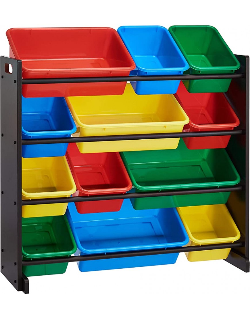 ROCKPOINT Kid‘s origanizer 12 Bins Espresso Primary Toy Storage Organizer HX2020-7 - BN62TE4KB