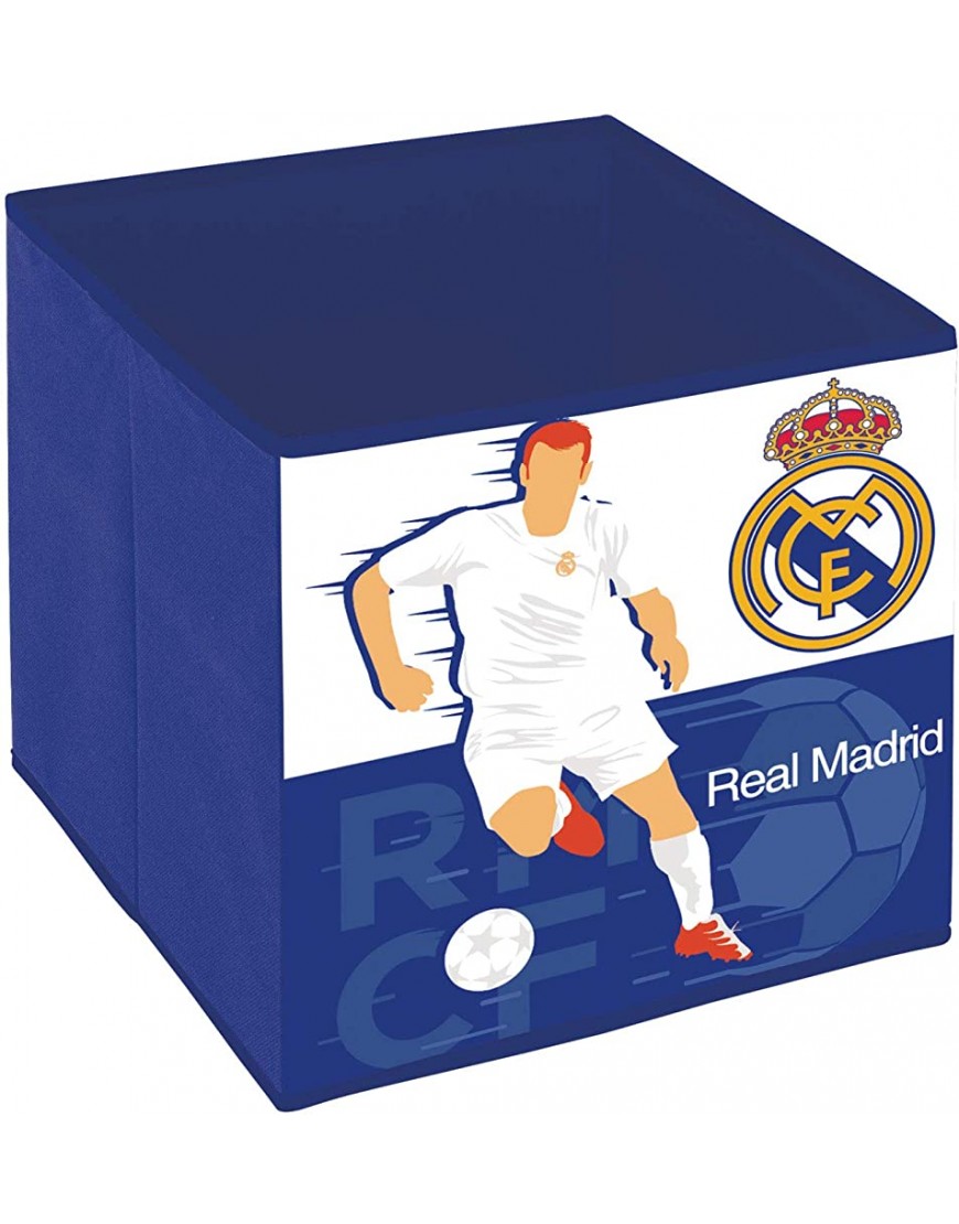 ARDITEX RM13725 Container – Textile Organiser with Folding Cube Shape of 31 x 31 x 31 cm from Clubs-Real Madrid CF - B331UT3JN