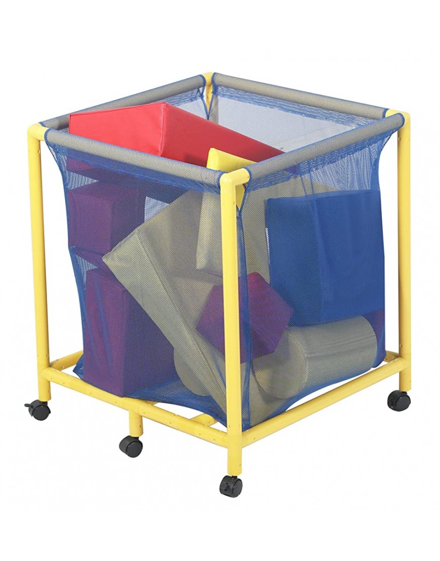 Children's Factory Mobile Equipment Toy Box Square Rolling Storage Cart Toy Organizers Plastic Basket or Bin for Classroom Daycare CF905-064 - B00CBS6BY