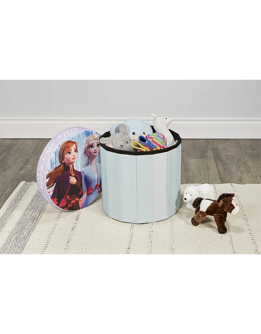 Fresh Home Elements Disney 15 toy box ottoman storage Round Frozen 2 - B4YR38A9P