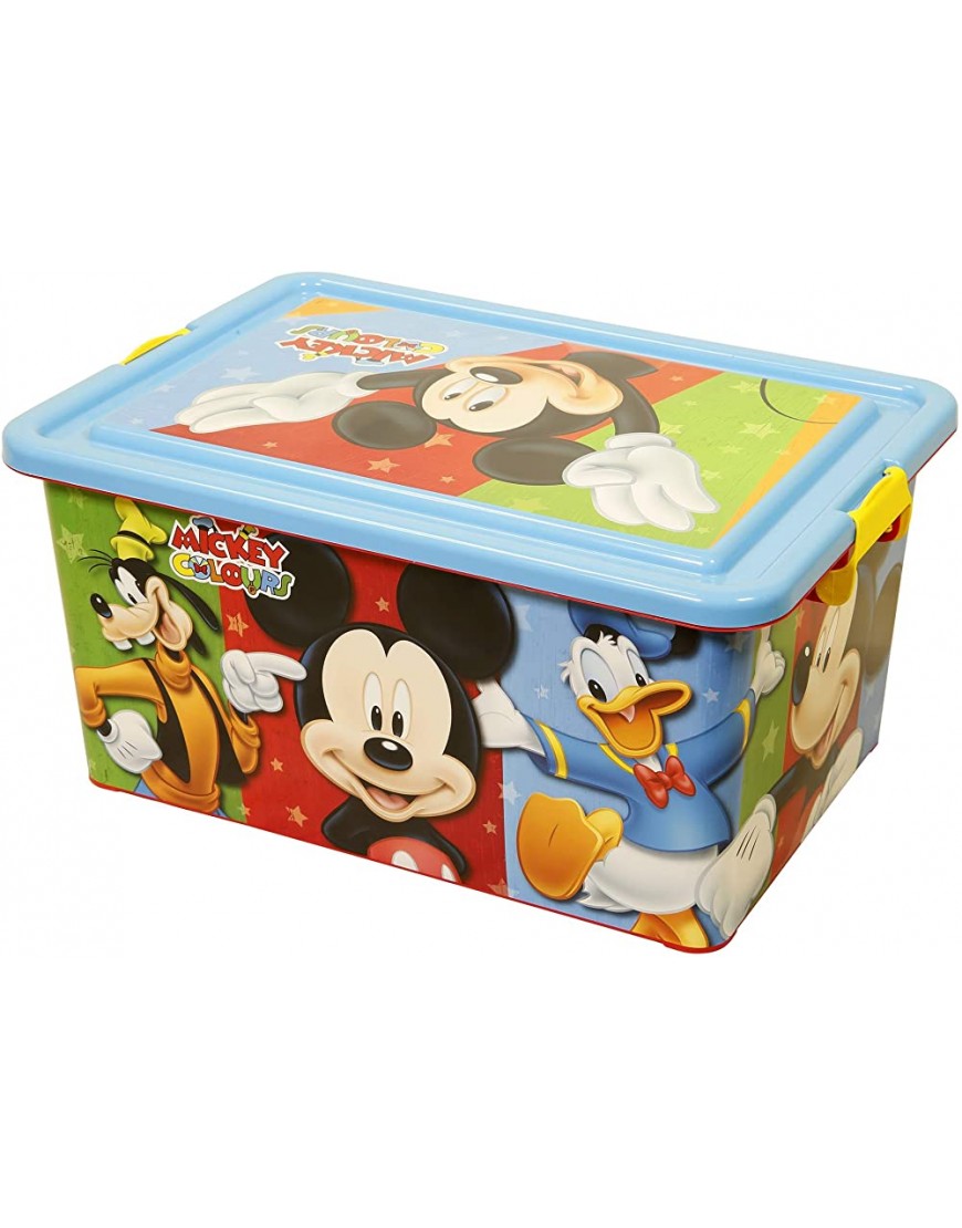 Mickey Mouse – 23 Litre Container with Lid Lockable Box Stor 04486 - B6SA9EPI4