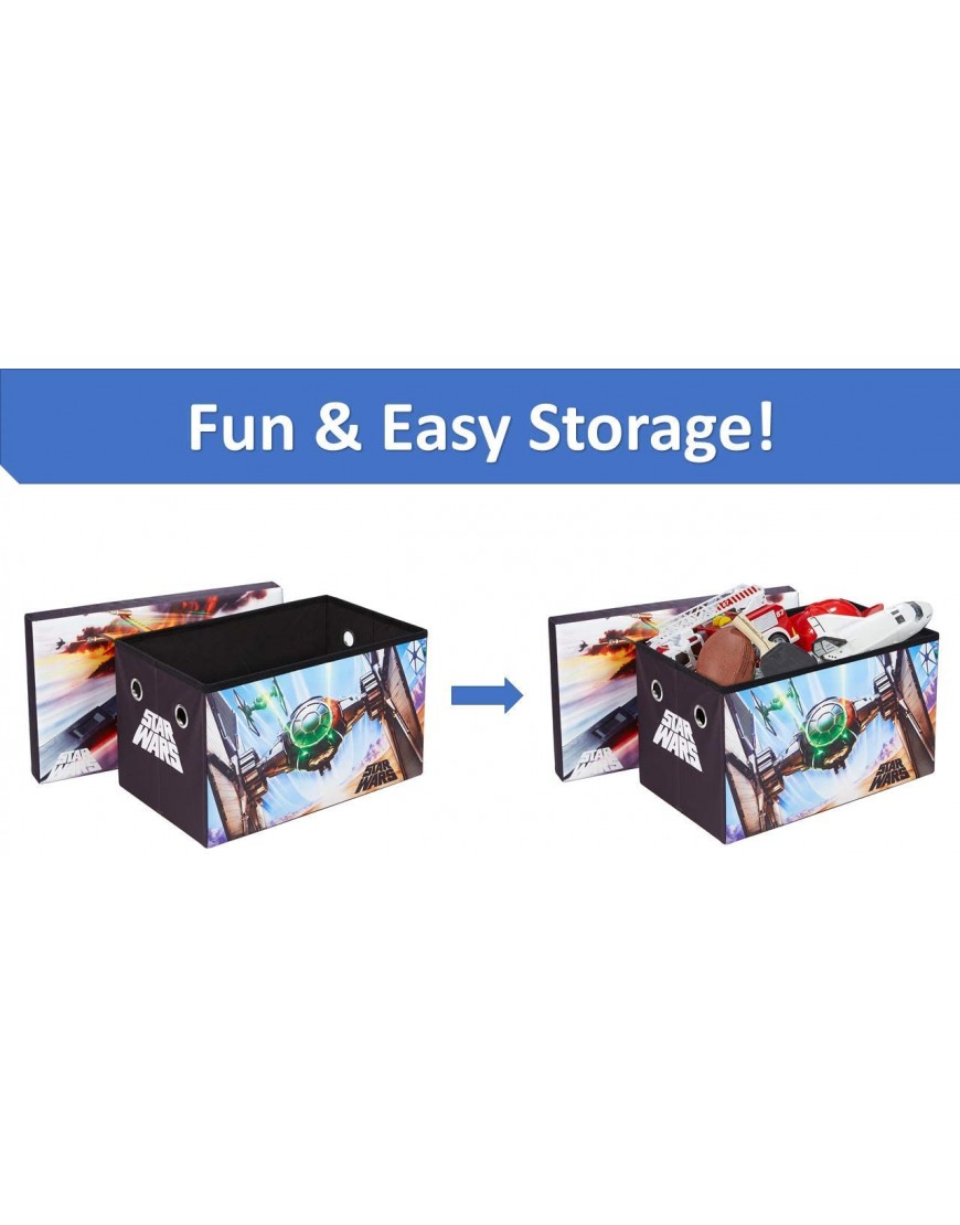 Star Wars Toy Storage Box 24-inch Chest and Bench - B3X7C578D