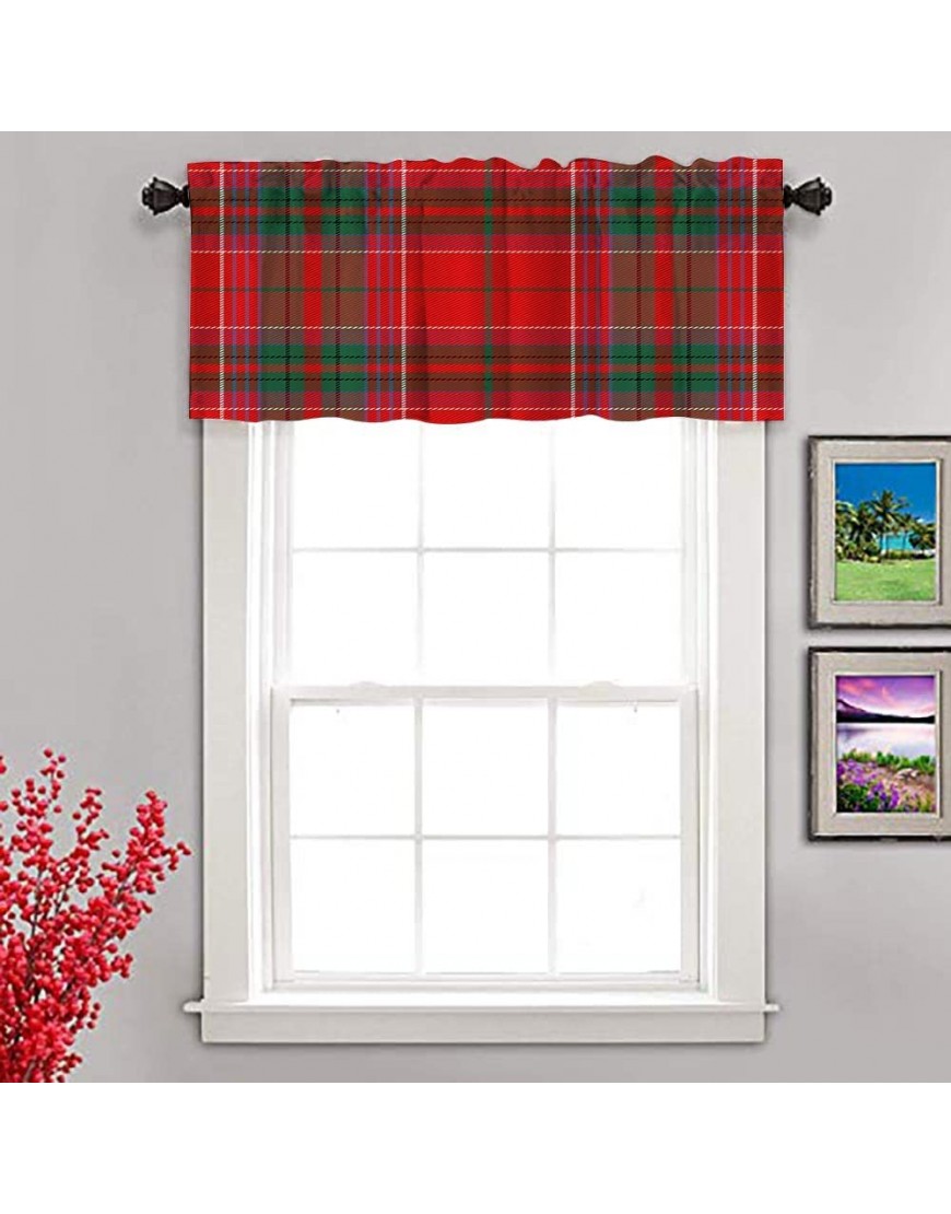 Bisead Kitchen Valance Watercolor Christmas Pattern with Toys Gingerbread Gifts Toys for New Year Isolated on Valances Bedroom Décor Window Treatment Valance 1 Panel 52 X 18 C - B07JTBAQJ