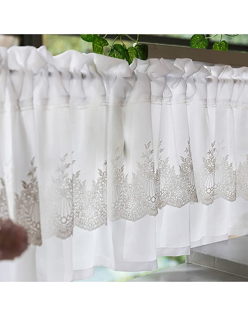Warooma Kitchen Curtain Disc Curtain Lace Curtains Bistro Curtain Country Style Bistro Curtain Kitchen Curtain Short Curtains Home Decoration - BJTT7B3TO
