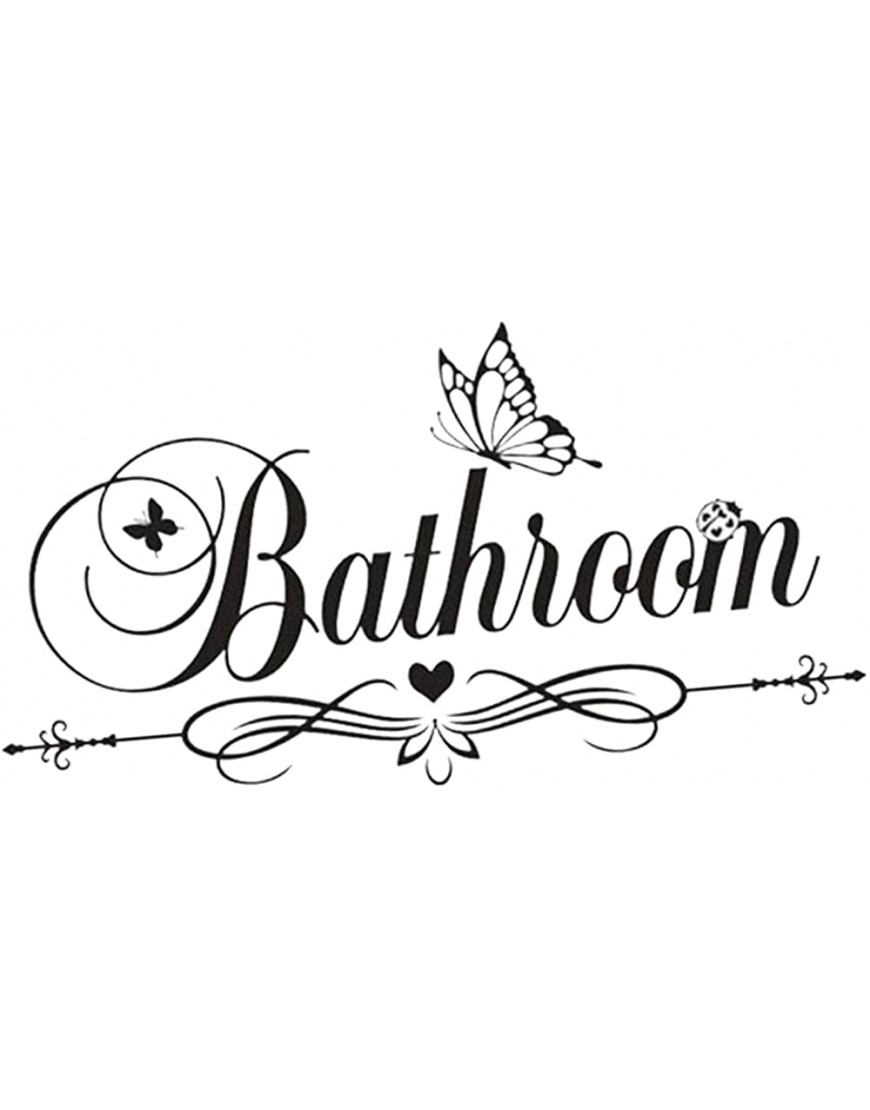 Bathroom Door Sign Sticker Home Decals Stickers - B2BTBJVUJ