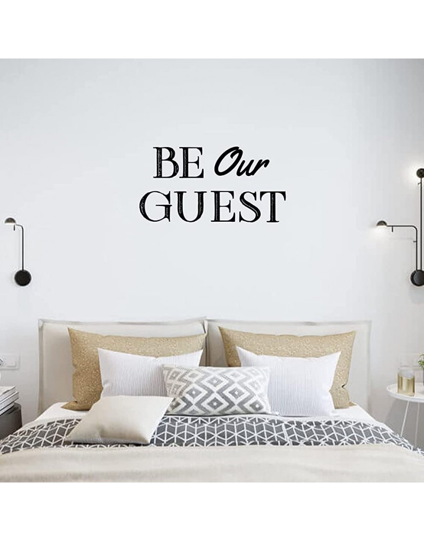 Holiday Wall Decal Stickers 24 Inch,Be Our Guest Wall Decals for Home Decor - BFFJ9LELI