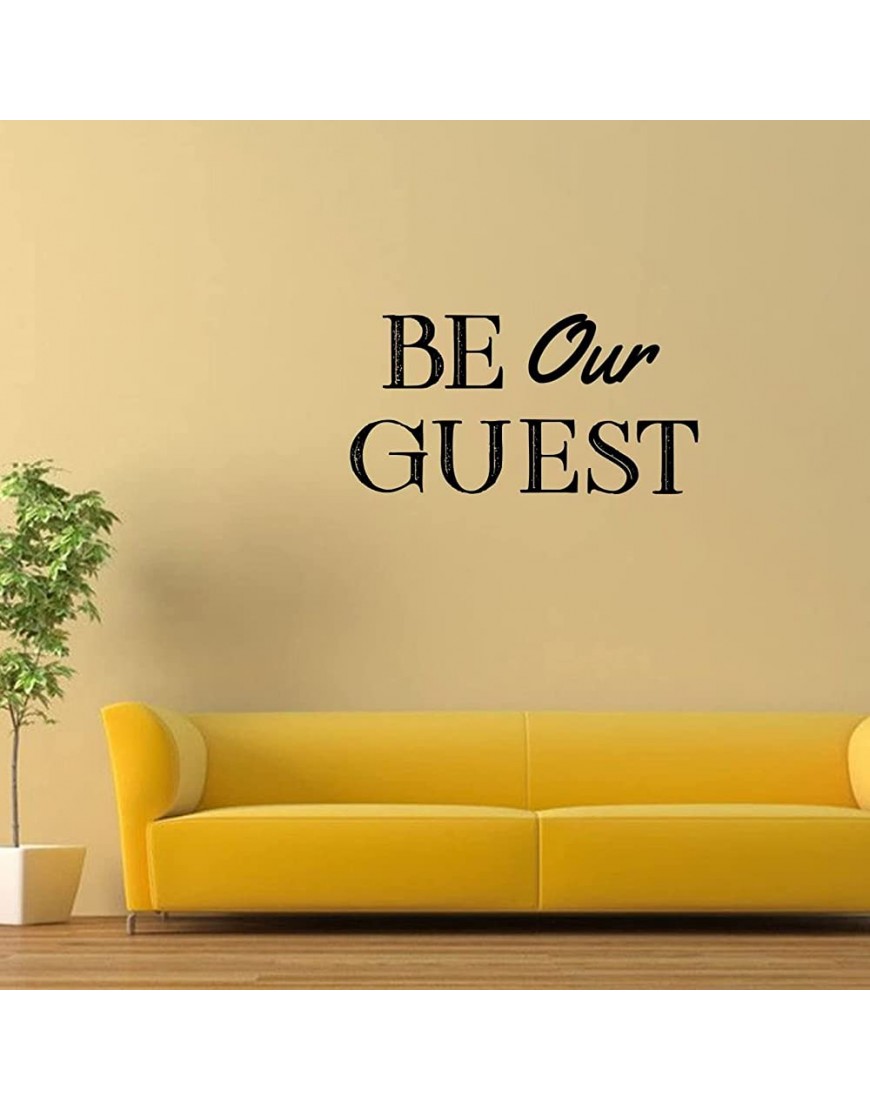 Holiday Wall Decal Stickers 24 Inch,Be Our Guest Wall Decals for Home Decor - BFFJ9LELI