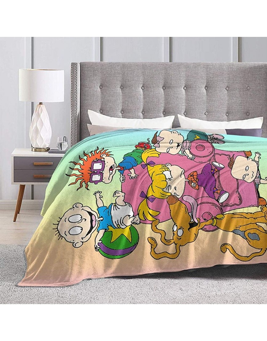Kids Super Soft Blanket Flannel Decorative Bedspread Throw Quilt All Season Warm and Cozy Quilt Blanket for Couch Bed Sofa - BON8FPCM5