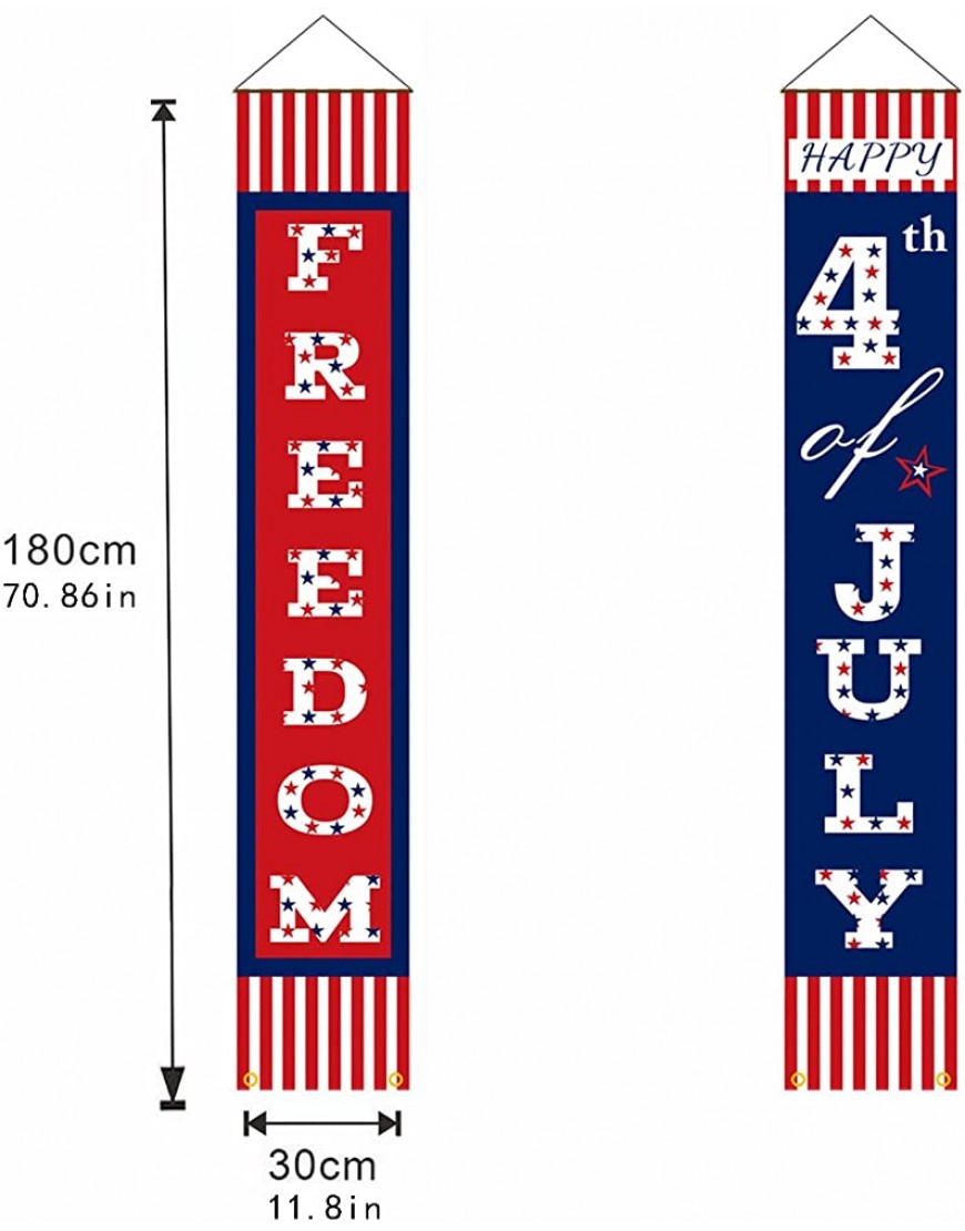 American Independence Memorial Day Home Decorations Memorial Day Porch Sign Patriotic 4th of July Banner for Front Door Beacuse of The Hanging Flag Independence Day Memorial Day Holiday E One Size - B1NV1M3NC