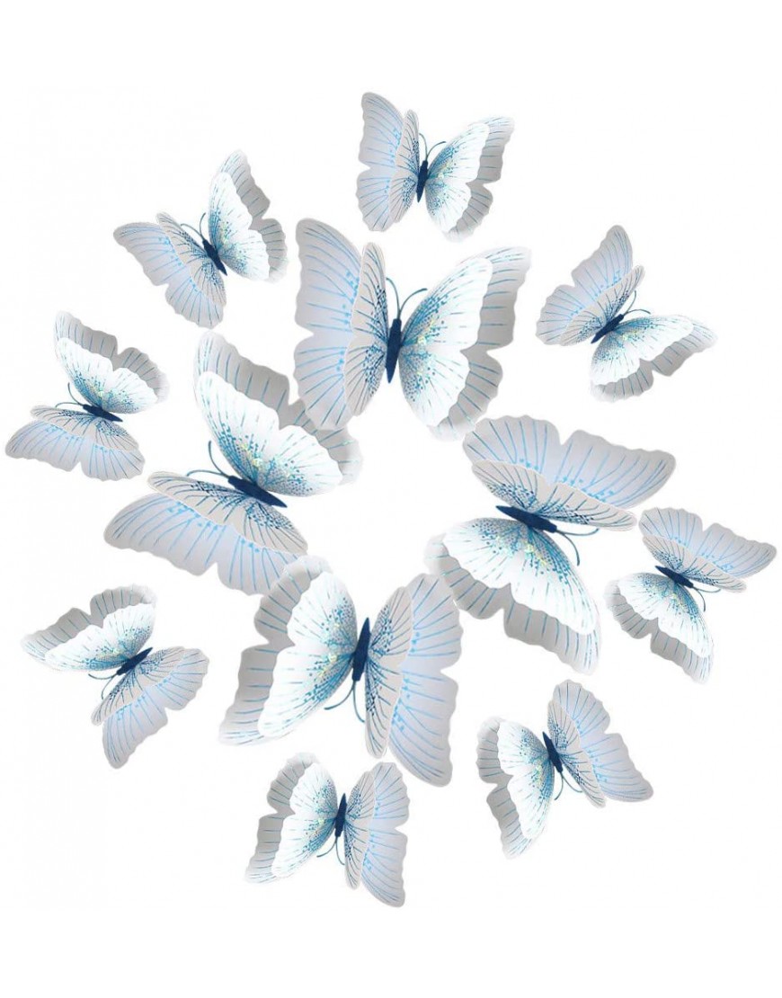 Butterflies for Crafts Butterfly Decorations 3D Butterfly Party Decorations Butterflies for Wall Decor Kids Gifts E One Size - BK4HG6V83