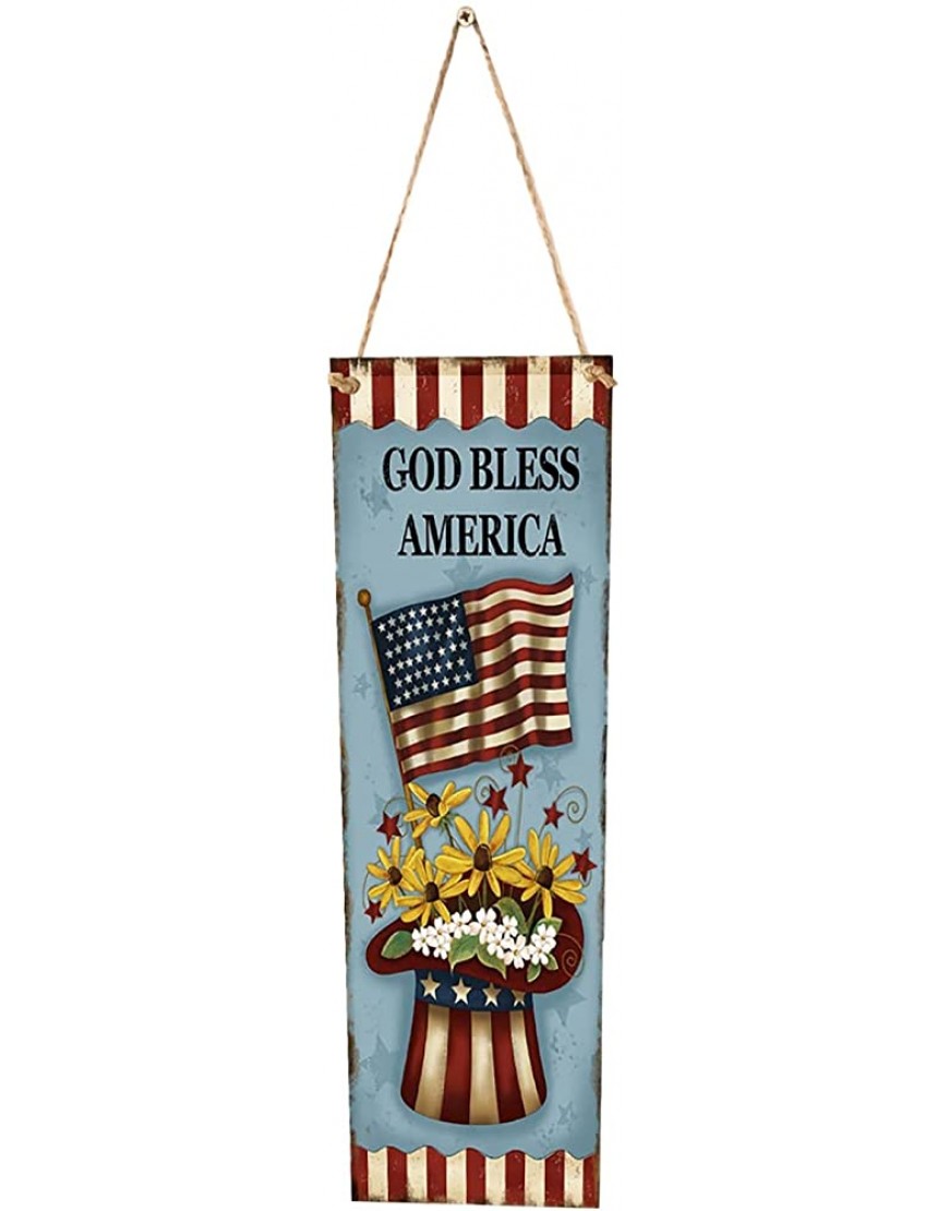 Memorial Day Hanging Ornament Memorial Day Porch Sign Patriotic 4th of July Banner for Front Door Hanging Flag Independence Day Memorial Day Holiday Wall Dceor Indoor Outdoor Party B One Size - B27W4ROJW
