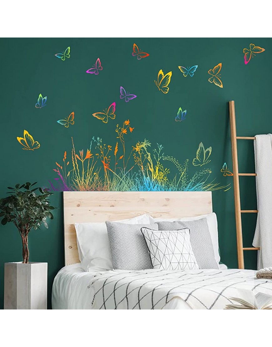 Naladoo Butterflies for Crafts Colorful Butterfly Decorations 3D Butterfly Bedroom Decor Butterflies for Room Decor Wedding Decor Multicolor One Size - BGEOZZRSM
