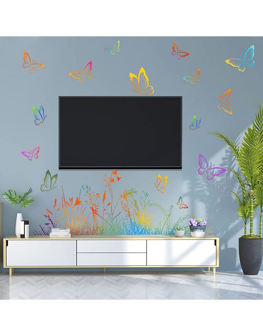 Naladoo Butterflies for Crafts Colorful Butterfly Decorations 3D Butterfly Bedroom Decor Butterflies for Room Decor Wedding Decor Multicolor One Size - BGEOZZRSM