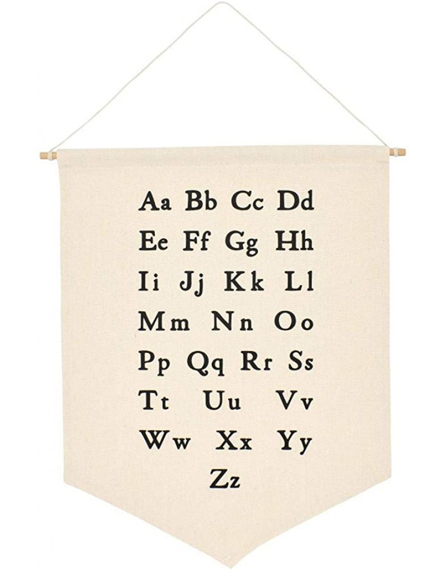 Saycker Alphabet Hanging Pennant Wall Canvas Banner Decor for Nursery Teen and Kids RoomAlphabet - BA1BU8SFC