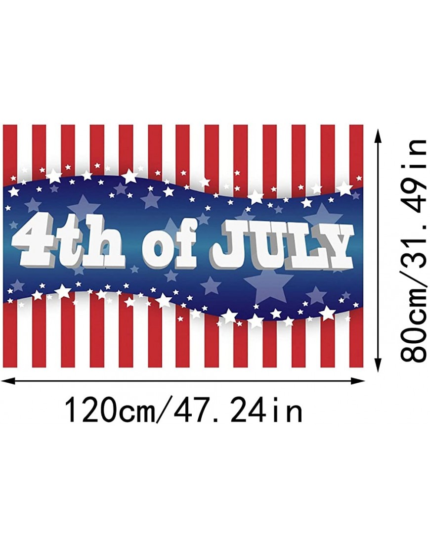 Xinduolei Patriotic Party Decoration Background Cloth Sign Independence Day Independence Day Party Gift Supplies Girls Light up Tent D One Size - BV5E0B55V