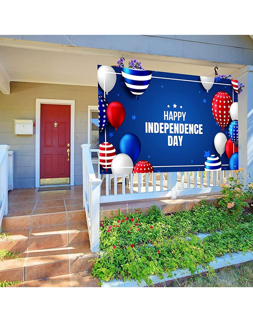 Xlpaxhong 4th of July Patriotic Decorations Patriotic Party Decoration Background Cloth Sign Independence Day Independence Day Party Gift Supplies C One Size - BF5V3AOW7