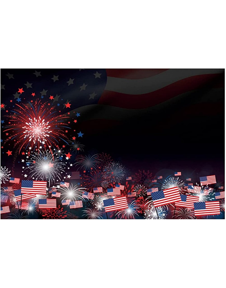 Youngnet Patriotic Party Decoration Background Cloth Sign Independence Day Independence Day Party Gift Supplies Spray Paint in The Dark C One Size - B7B6DJKBE