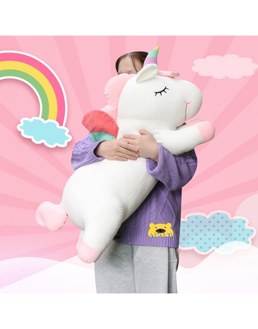AIXINI Pink Unicorn Stuffed Animal Plush Toy,11.8 Inch Cute Soft Unicorn Plush Animal Toy Pillow Doll Gift for Kids Babies Birthday Party Home Décor - BJVQ24RG6