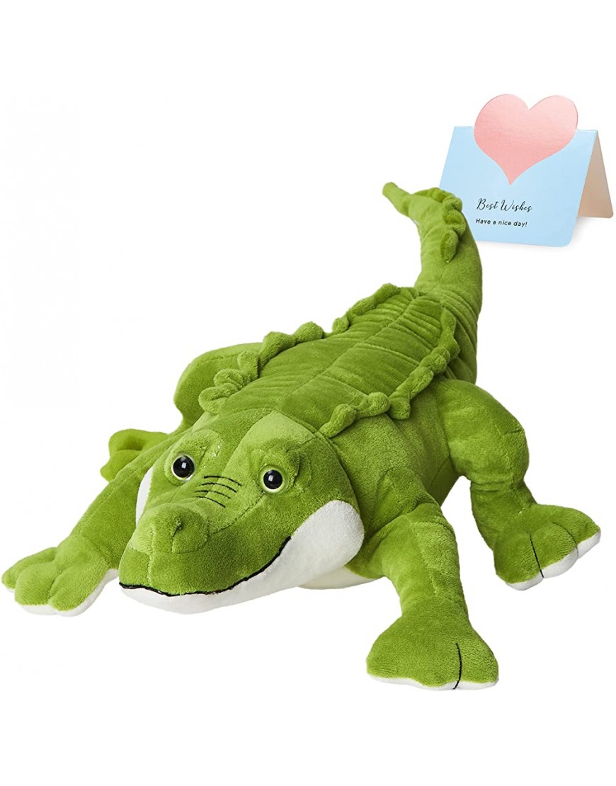 Athoinsu 20'' Realistic Alligator Stuffed Animal Soft Plush Crocodile Pillow Toy Birthday Children's Day for Toddler Kids Boys - B2LRYMOJ2