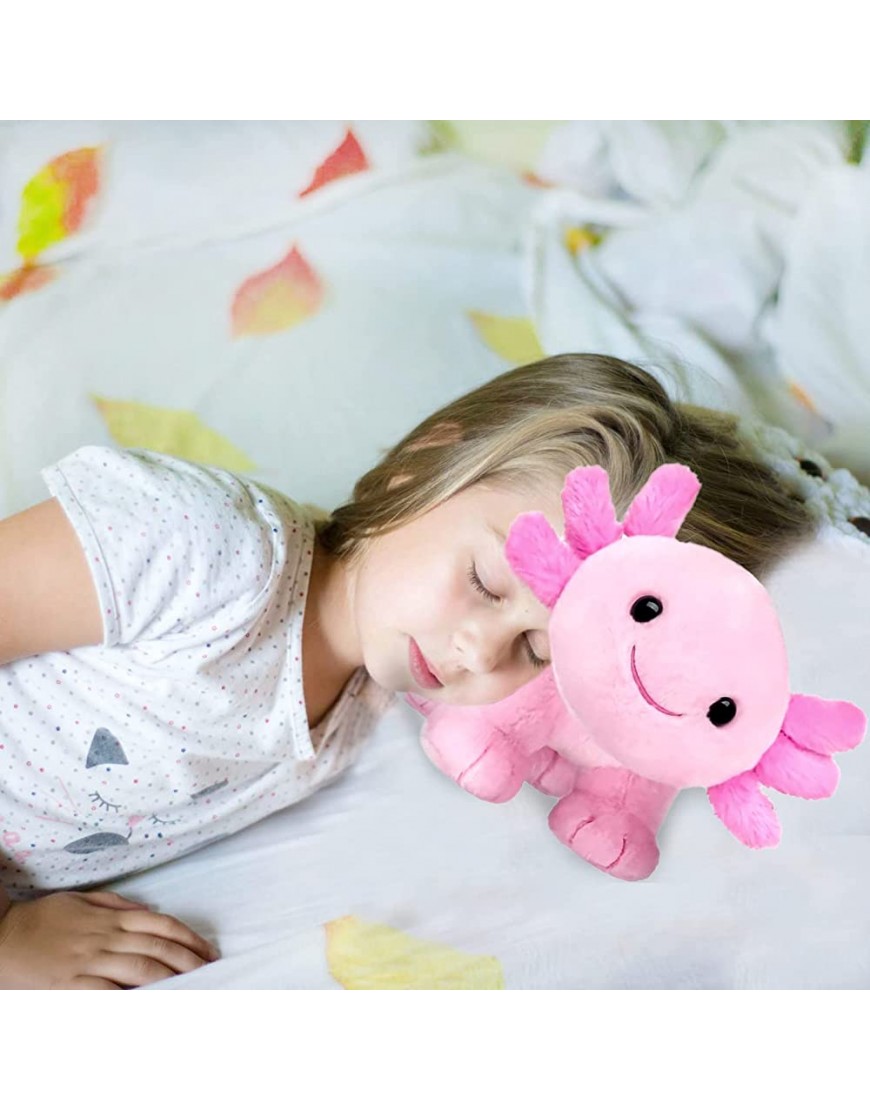 Axolotl Plush Toy,9 Inch Cute Soft Stuffed Animal Plushies,Axolotl Plush Toys for Kids,Pillow Doll Lumbar Back,Gift for Birthday Decor - BX0VZALPW