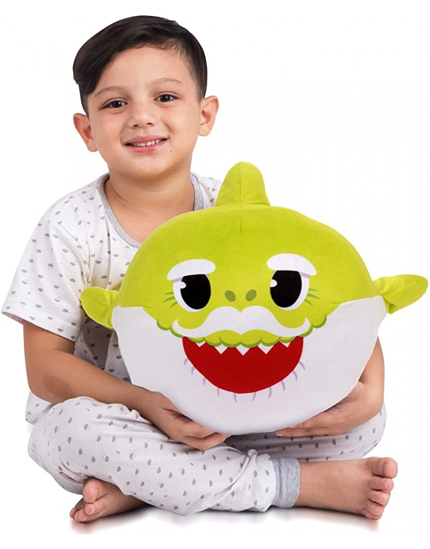 Franco Kids Bedding Soft Plush Cuddle Pillow Buddy One Size Baby Shark Lime Green Grandpa - BTIYMEJ81