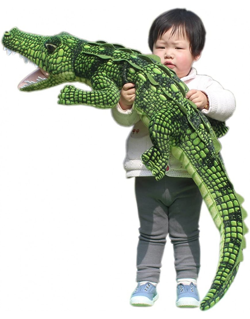 JESONN Realistic Soft Plush Animals Stuffed Toys Crocodile for Kids' Pillow and Gifts,43.3 Inches or 110CM,1PC - BKZS4QJ8Y