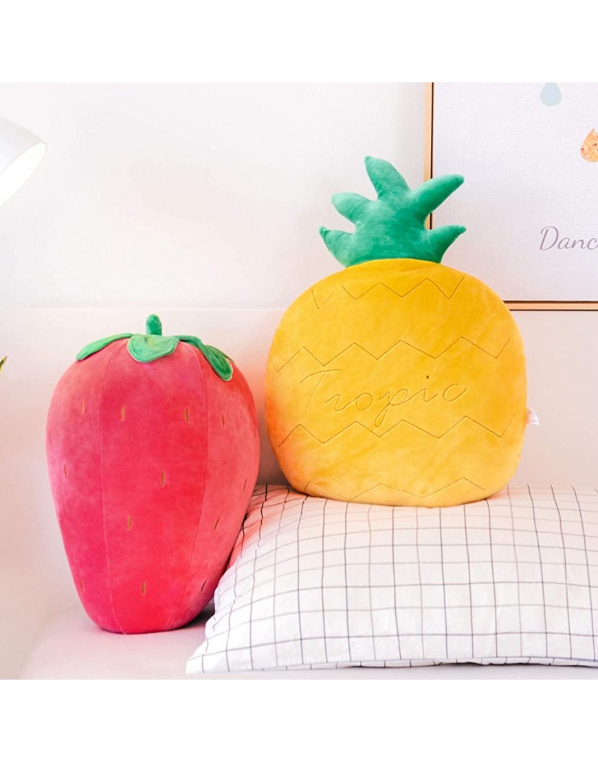 Lazada Kids Pillow Stuffed Strawberry Plush Pillows Fruit Super Soft Girls Pillows for Kids Toys 16 Inches - B8GXTPDSV