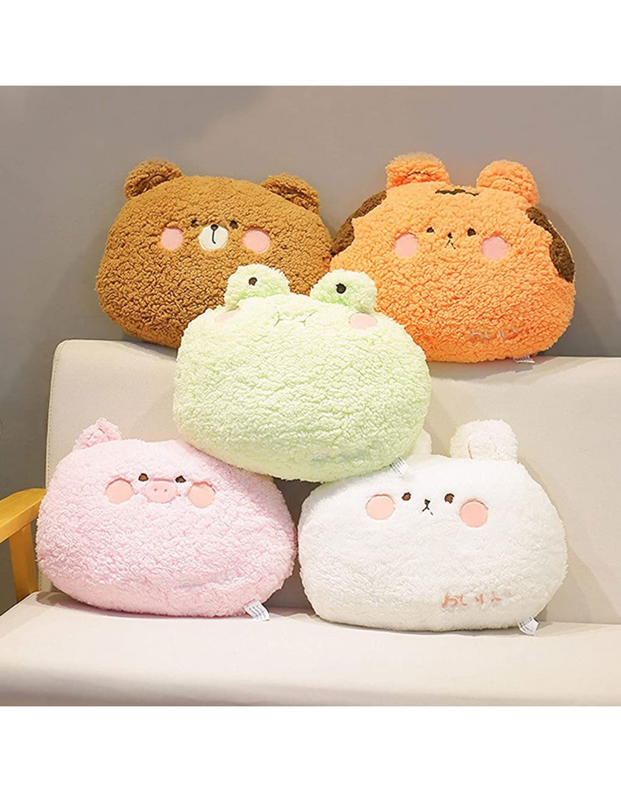 Madaooo 3D Animal Plush Pillow Home Cushion Decoration Plush Toy Cute Throw Pillow for Home Decoration Great Gift for Kids Frog - B39CQUCIX