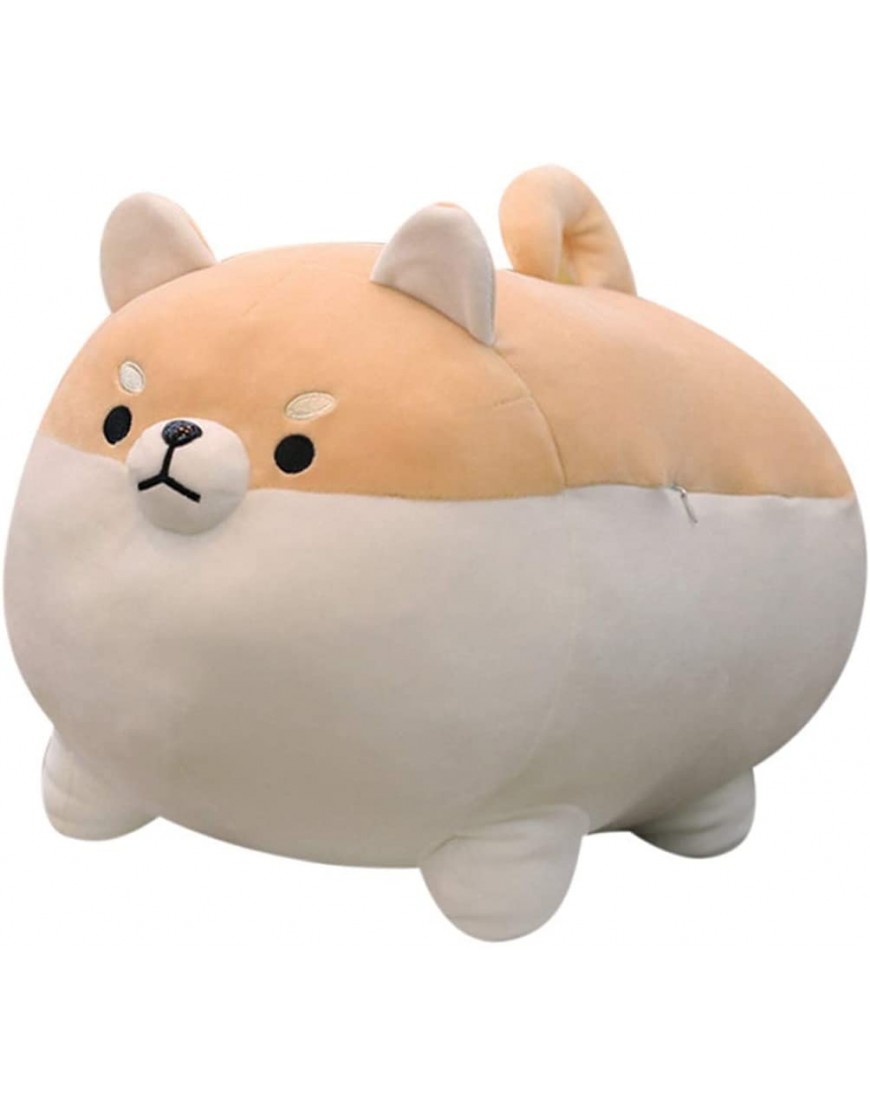 Shiba Inu Dog Plush Pillow Corgi Stuffed Animal Plush Toy Hug Pillow Gifts for Girl Boy Brown 15.7in - B2WIQZW5U