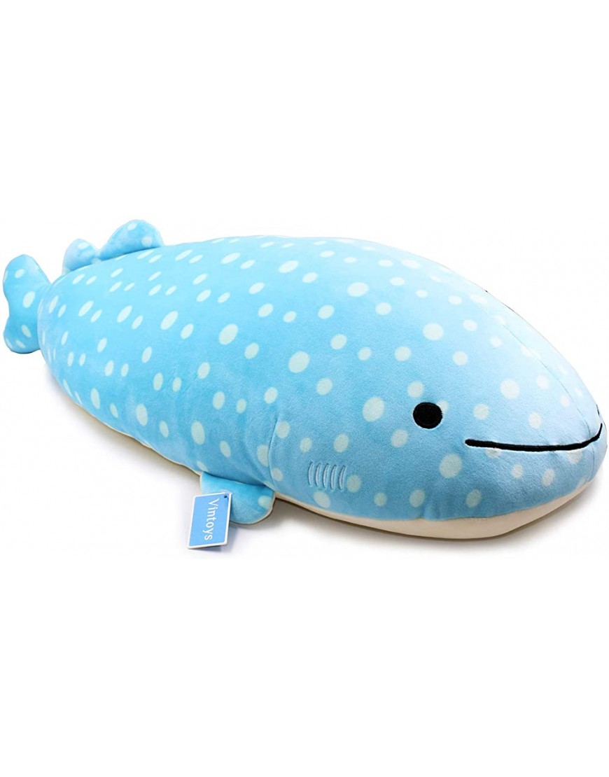 Vintoys Very Soft Blue Whale Shark Big Hugging Pillow Plush Doll Fish Plush Toy Stuffed Animals 27" - BH3UTVC10