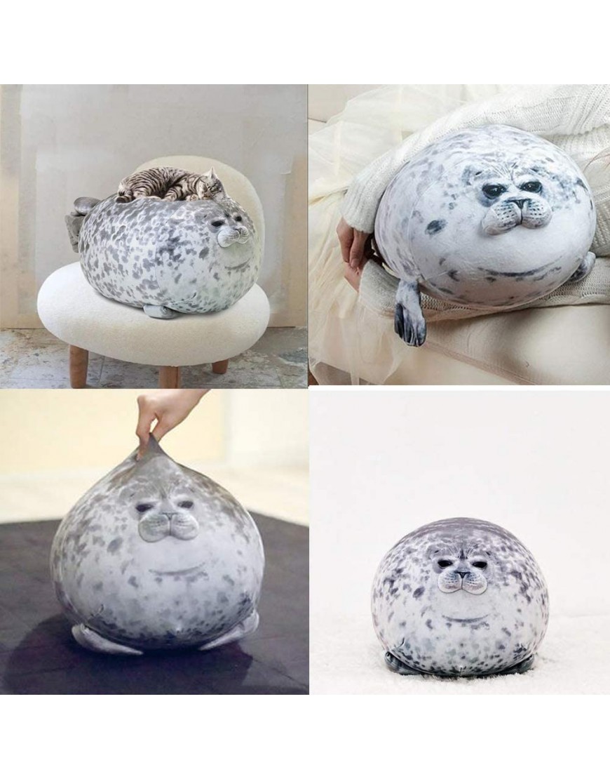 YOZATIA Chubby Blob Seal Pillow Giant Stuffed Animals Hugging Pillow Anime Plushies Cute Pillows Large23.6 in - B1HT6D4P9