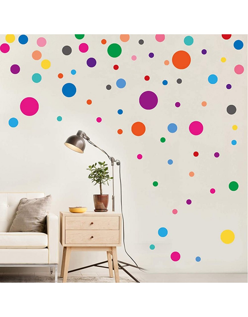 PARLAIM Wall Stickers for Bedroom Living Room Polka Dot Wall Decals for Kids Boys and Girls 130 Circles - BOND0RCB8